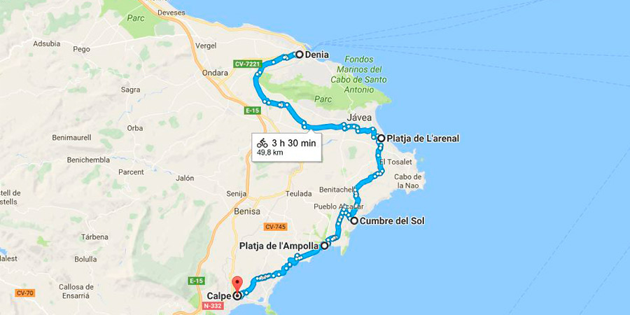 Viajar en bici por la Costa Blanca: conoce el paraíso de Alicante