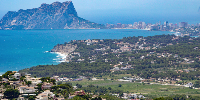 rutas de ciclismo en calpe