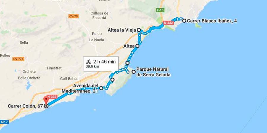 Viajar en bici por la Costa Blanca: conoce el paraíso de Alicante