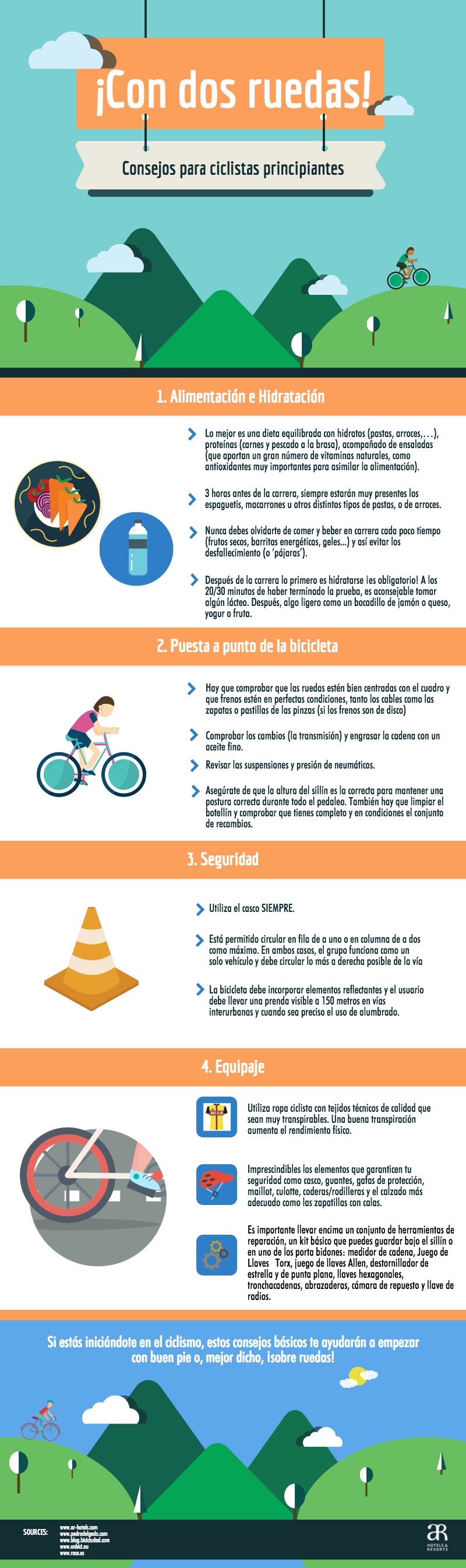 Consejos para ciclistas principiantes