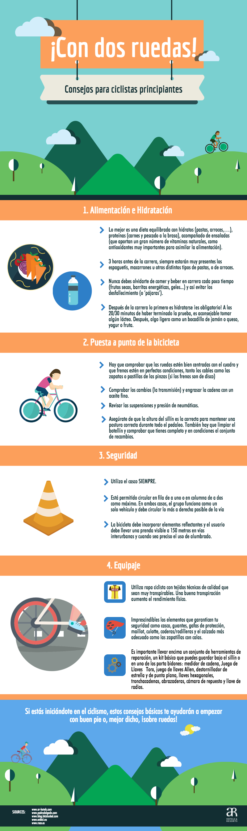 Con ruedas! Consejos ciclistas principiantes